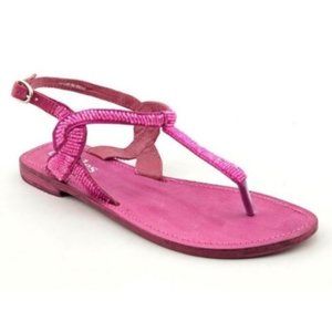 NEW Charles David Yojana Fuchsia Leather Sandal 6